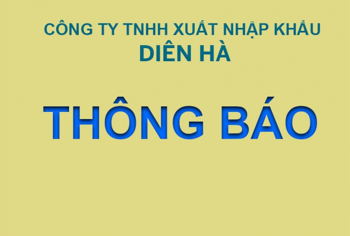 Thông báo Nghỉ tết nguyên đán 2024